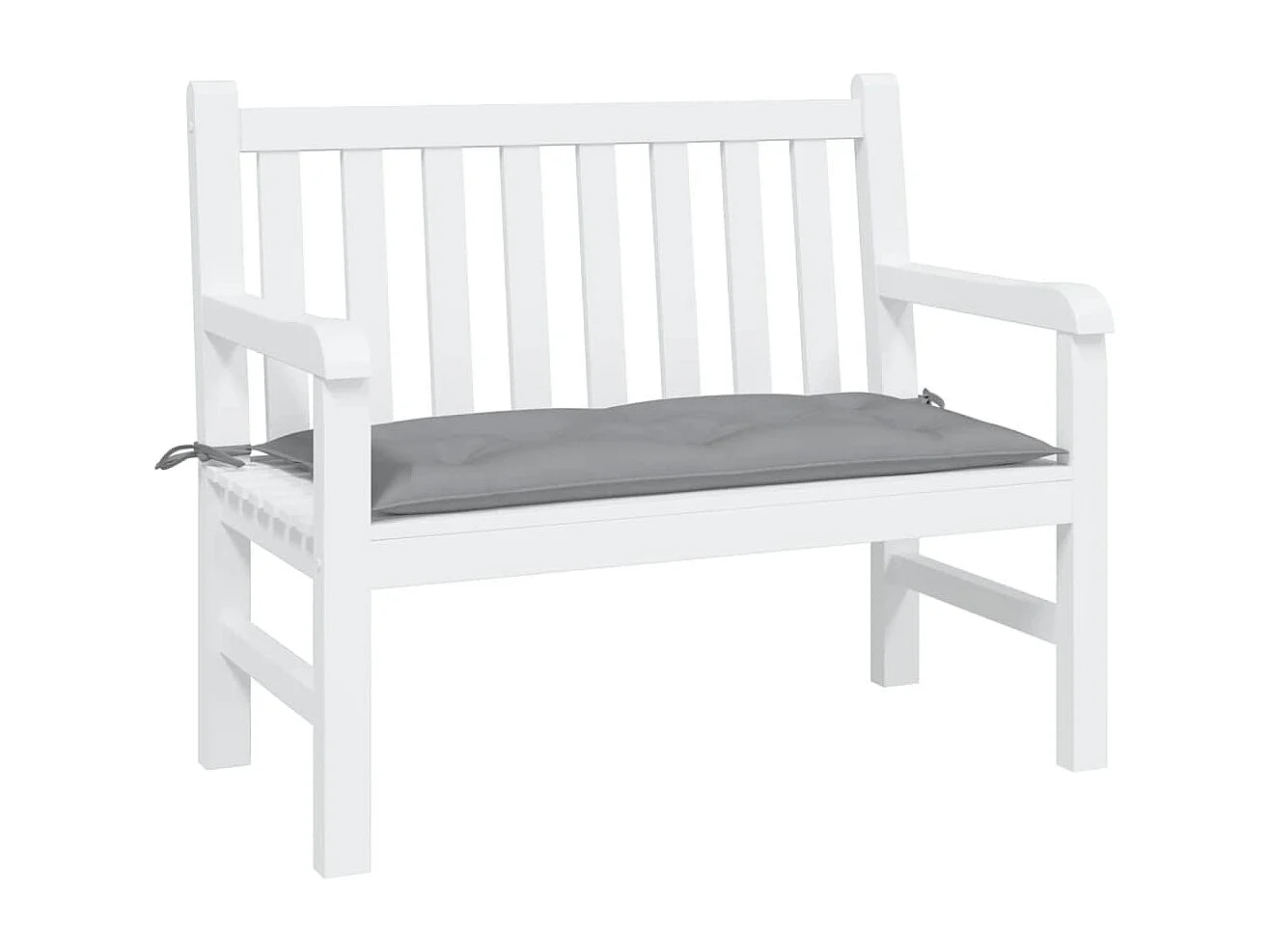 Almofadão para banco de jardim 100x50x7cm tecido oxford cinzento