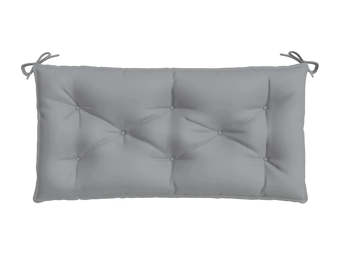 Coussin de banc de jardin gris 100x50x7 cm tissu oxford