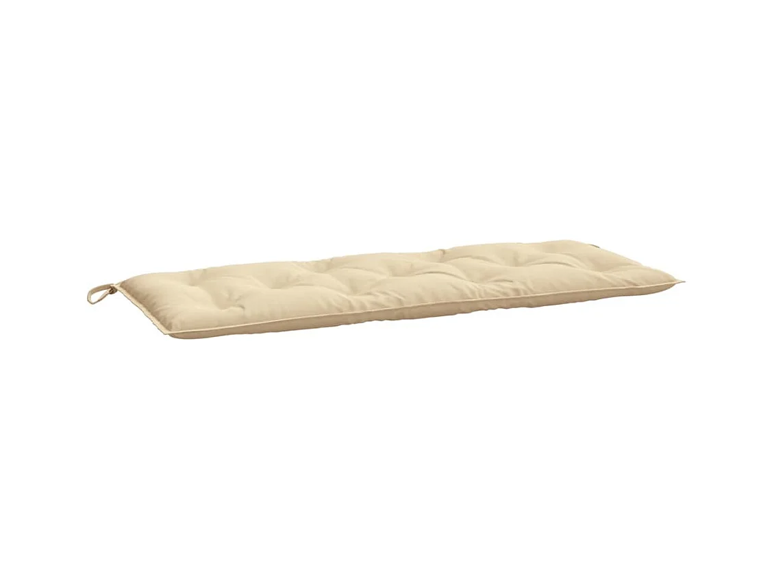 Coussins de banc de jardin 2 pièces beige 120x50x7 cm tissu Oxford
