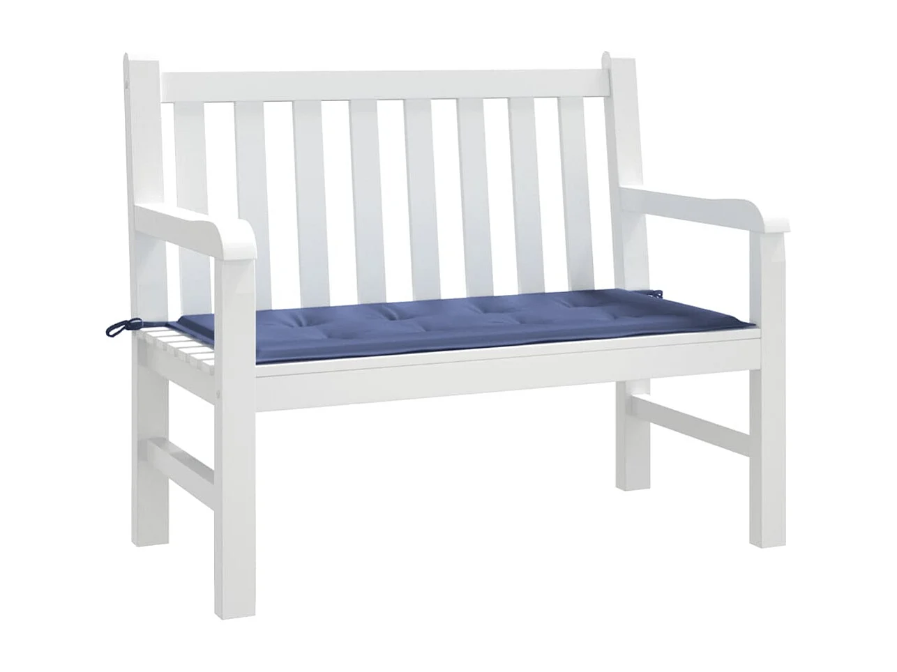 Almofadão para banco jardim 100x50x3cm tecido oxford azul-marinho