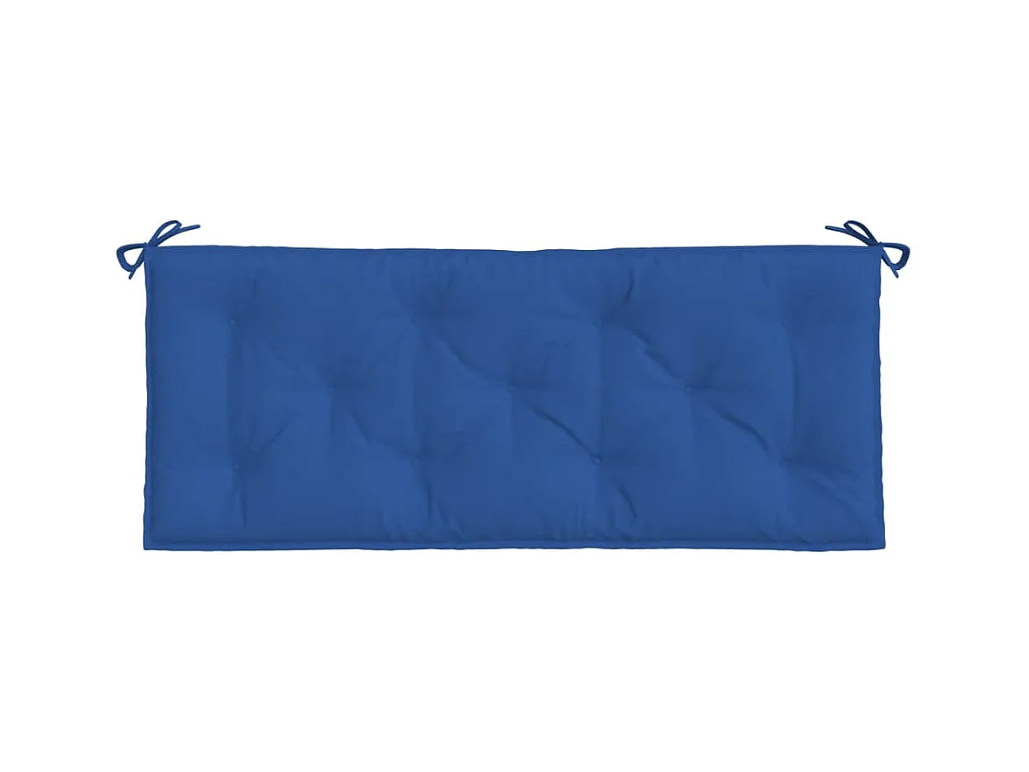 Coussin de banc de jardin bleu 120x50x7 cm tissu oxford