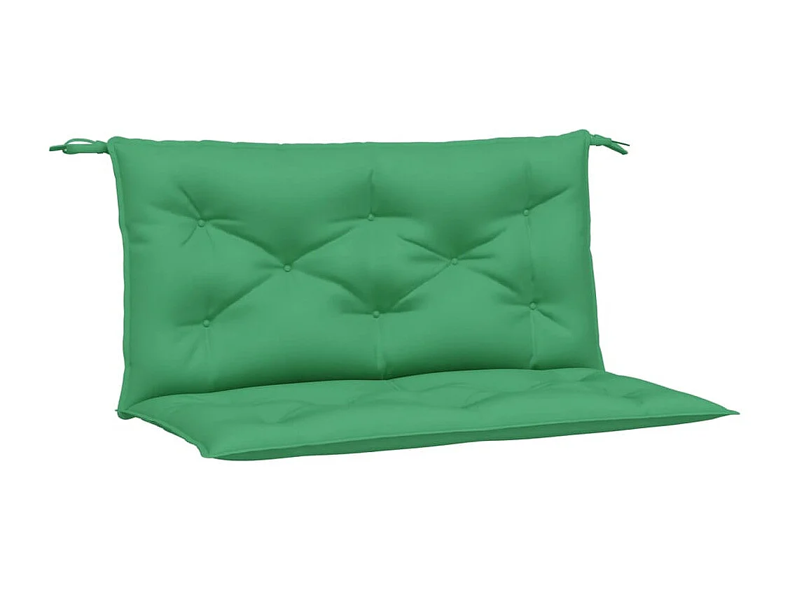 Coussins de banc de jardin 2 pièces vert 100x50x7 cm tissu Oxford