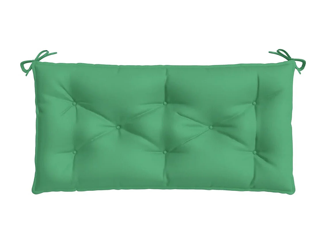 Coussins de banc de jardin 2 pièces vert 100x50x7 cm tissu Oxford