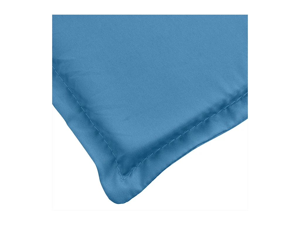 Coussins de banc de jardin lot de 2 bleu mélangé tissu