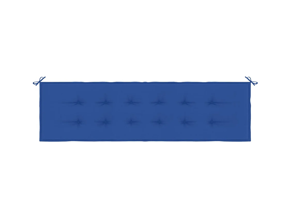 Coussin de banc de jardin bleu royal 180x50x3 cm tissu oxford