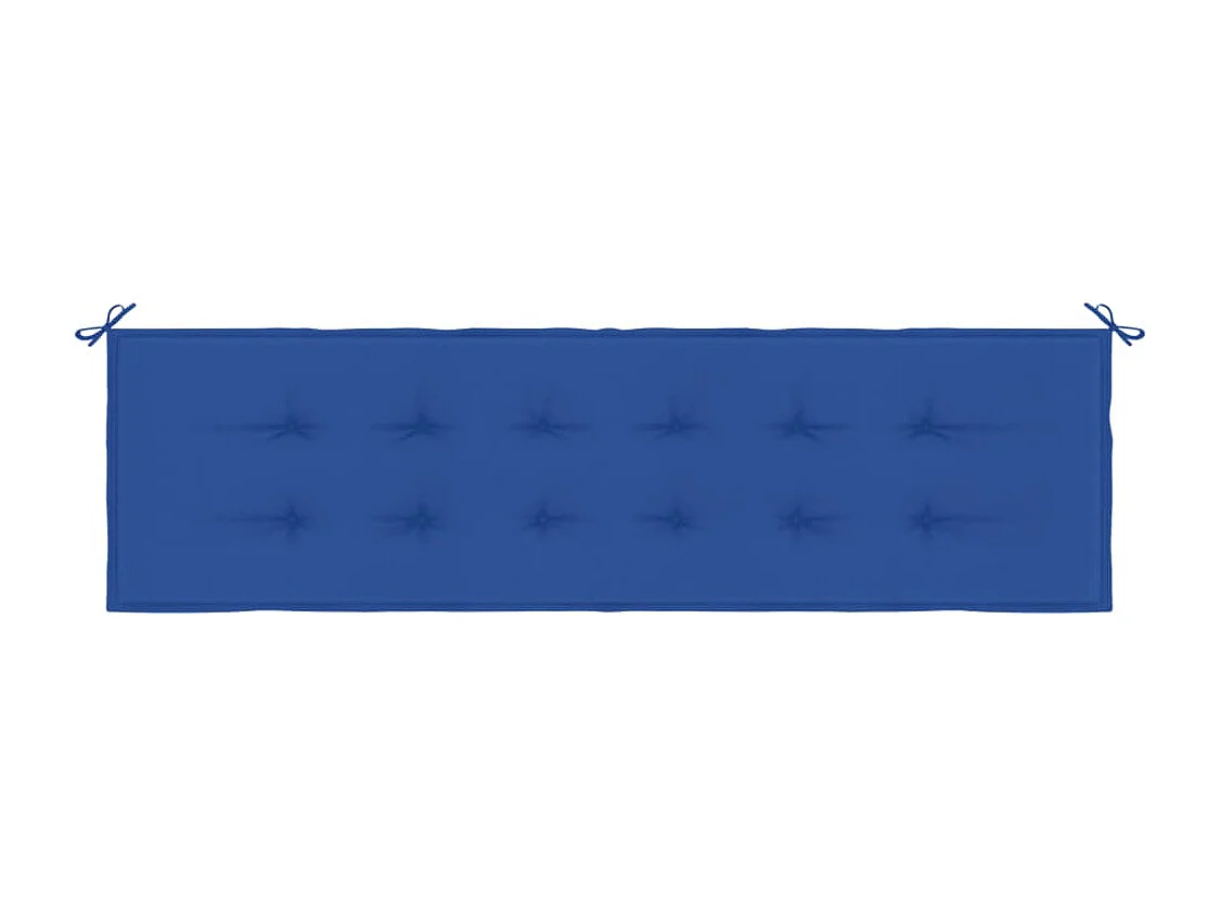 Coussin de banc de jardin bleu royal 180x50x3 cm tissu oxford