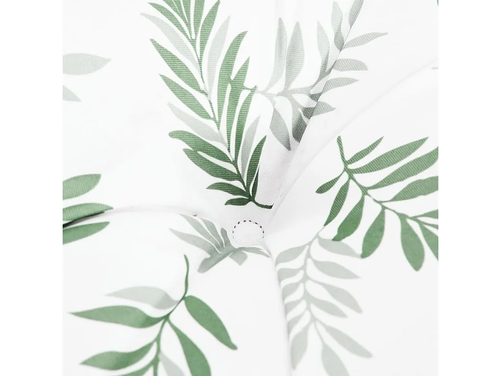Coussin de banc de jardin motif de feuilles 180x50x7 cm
