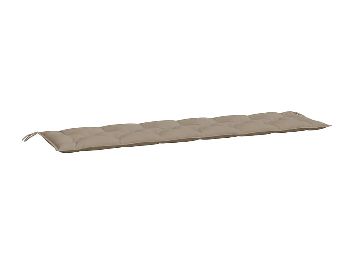Coussin de banc de jardin taupe 200x50x7 cm tissu oxford