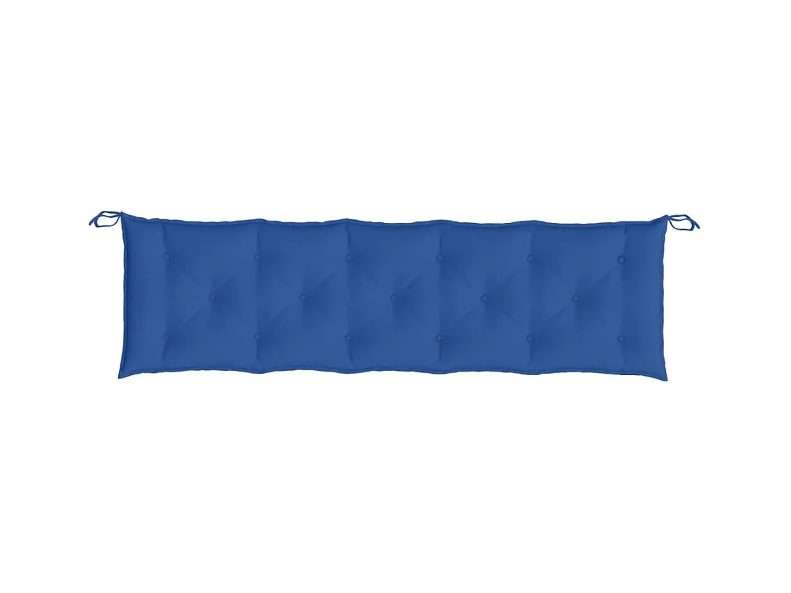 Coussin de banc de jardin bleu royal 180x50x7 cm tissu oxford
