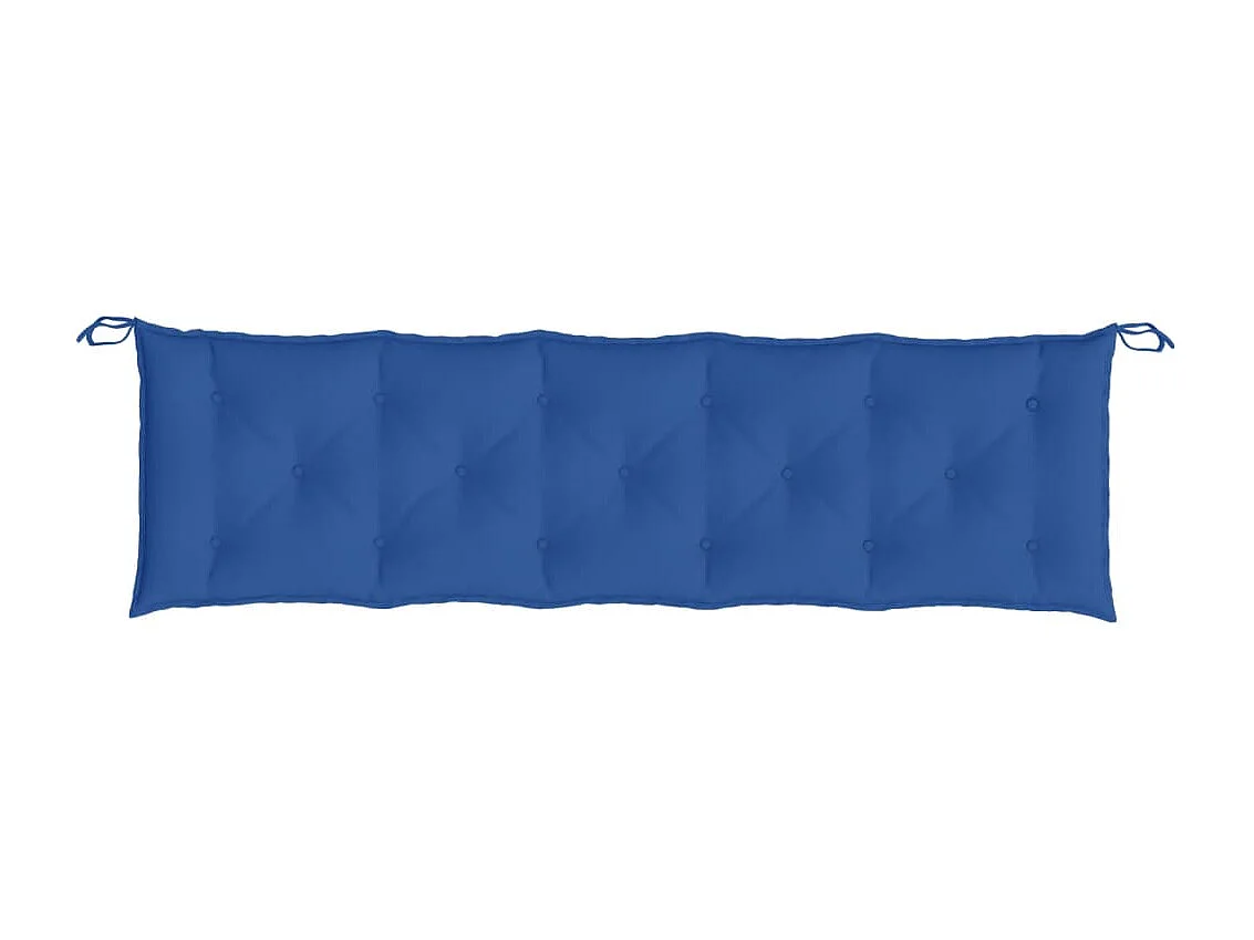 Coussin de banc de jardin bleu royal 180x50x7 cm tissu oxford