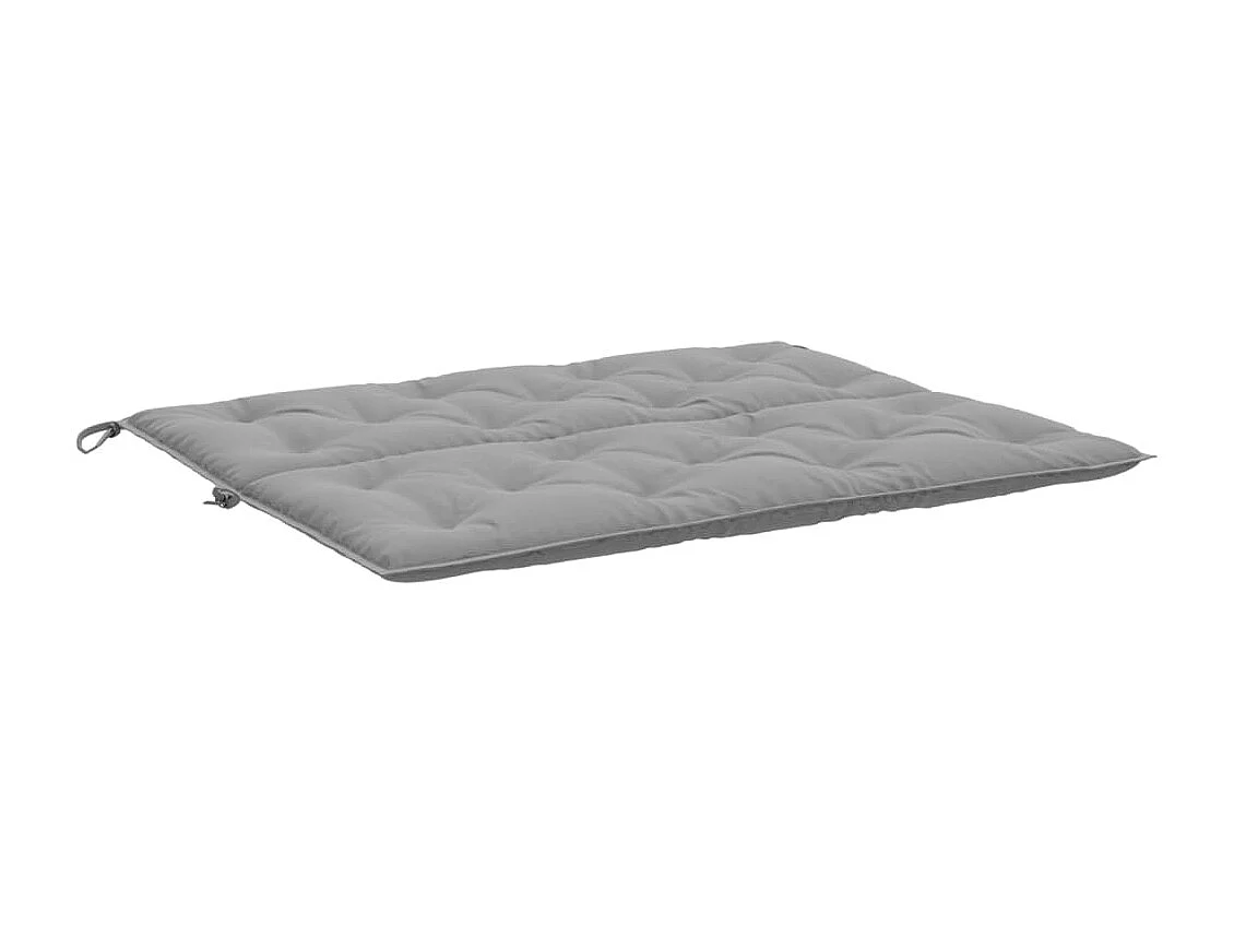 Coussins de banc de jardin 2 pièces gris 120x50x7 cm tissu Oxford