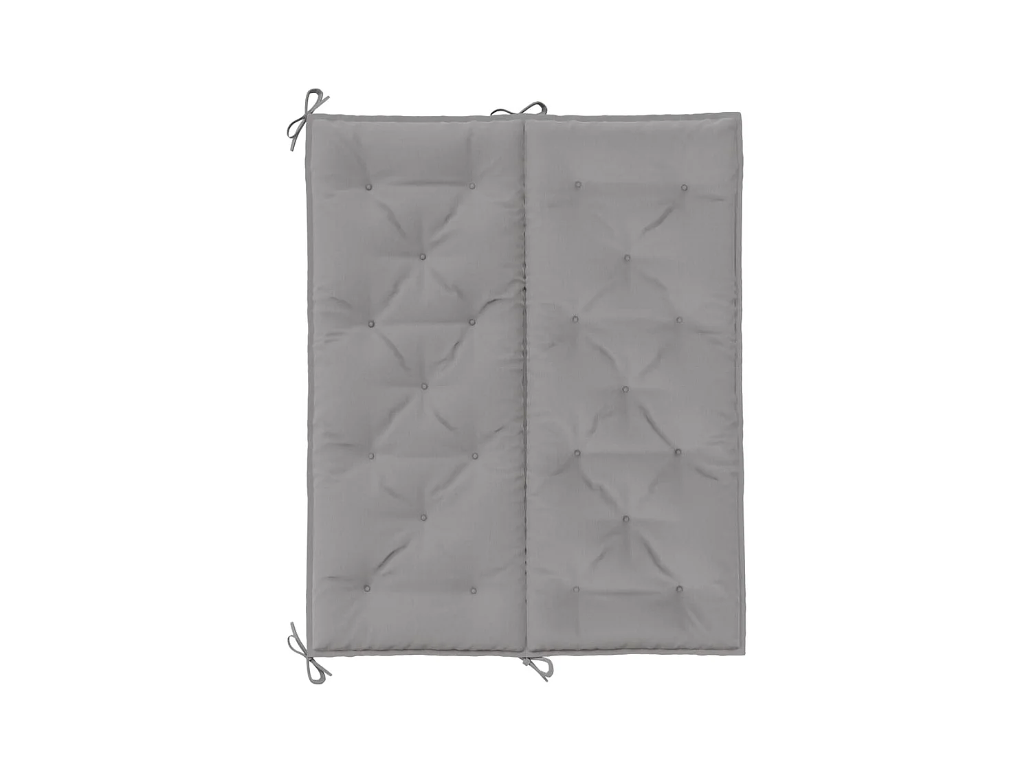Almofadões banco jardim 2 peças 120x50x7cm tecido oxford cinzento