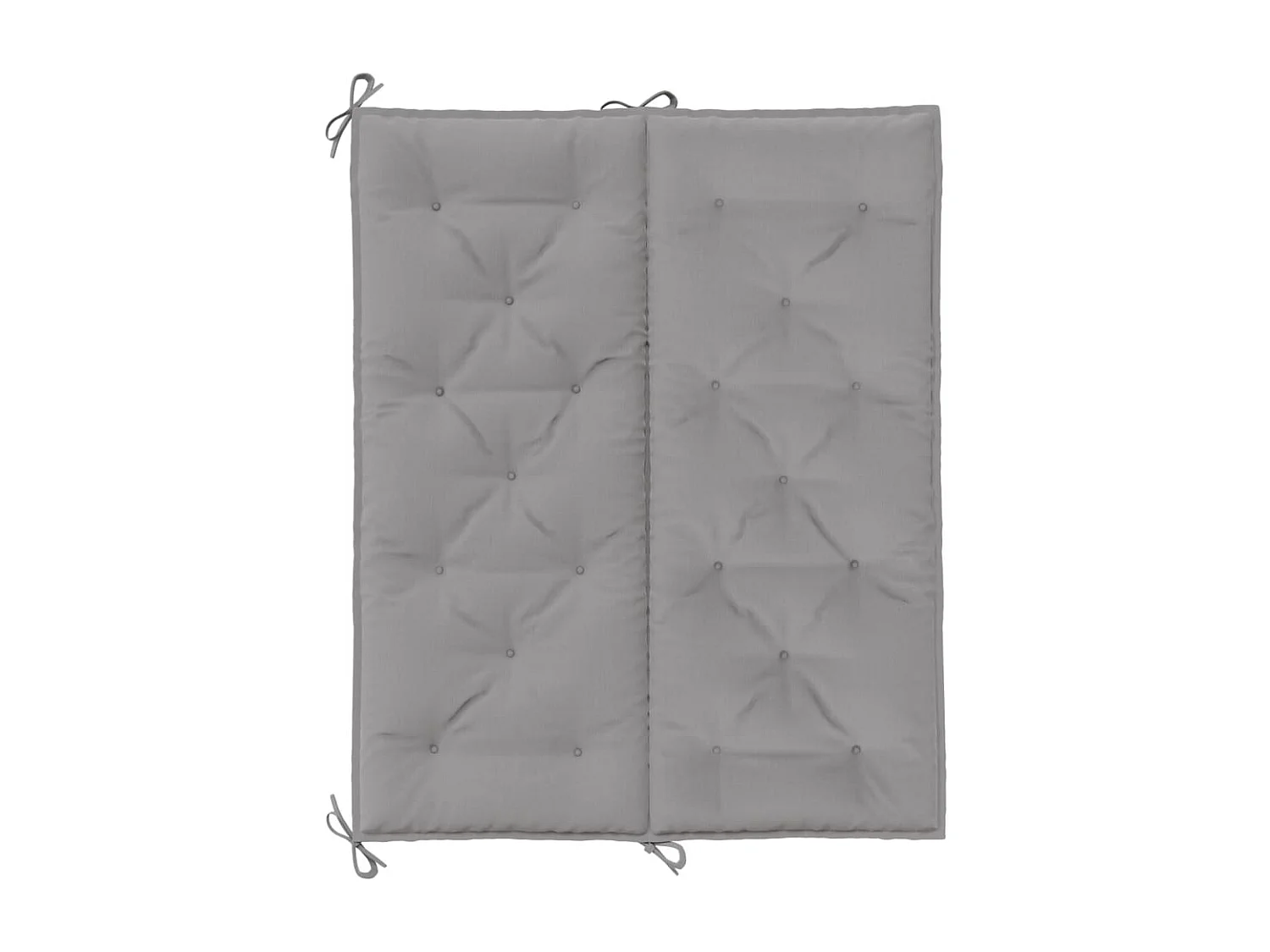 Coussins de banc de jardin 2 pièces gris 120x50x7 cm tissu Oxford