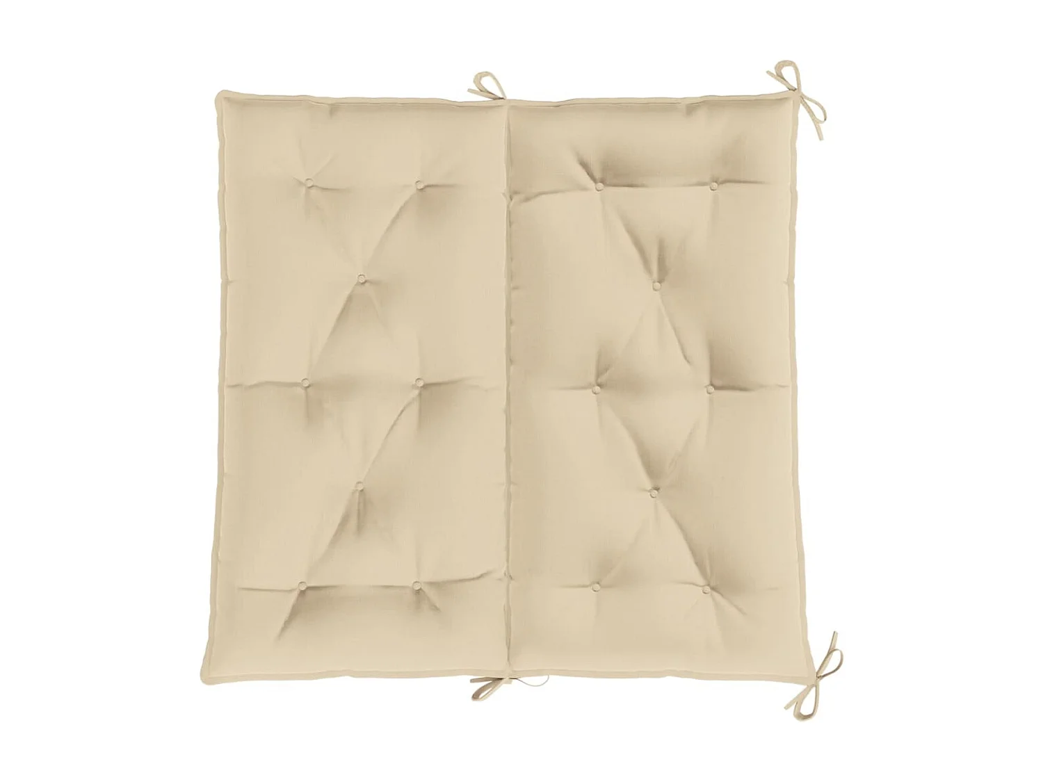 Coussins de banc de jardin 2 pièces beige 100x50x7 cm tissu Oxford
