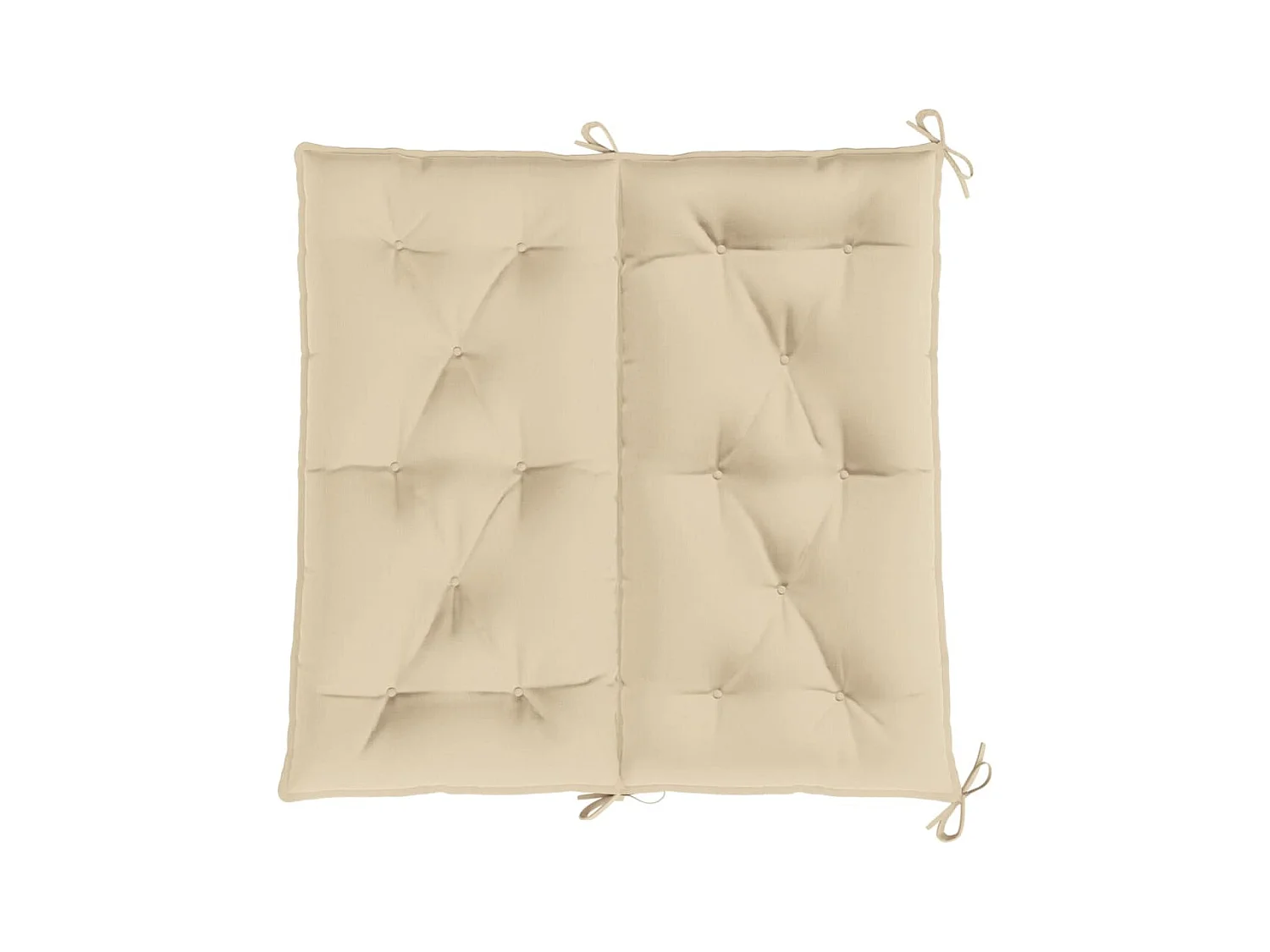 Coussins de banc de jardin 2 pièces beige 100x50x7 cm tissu Oxford
