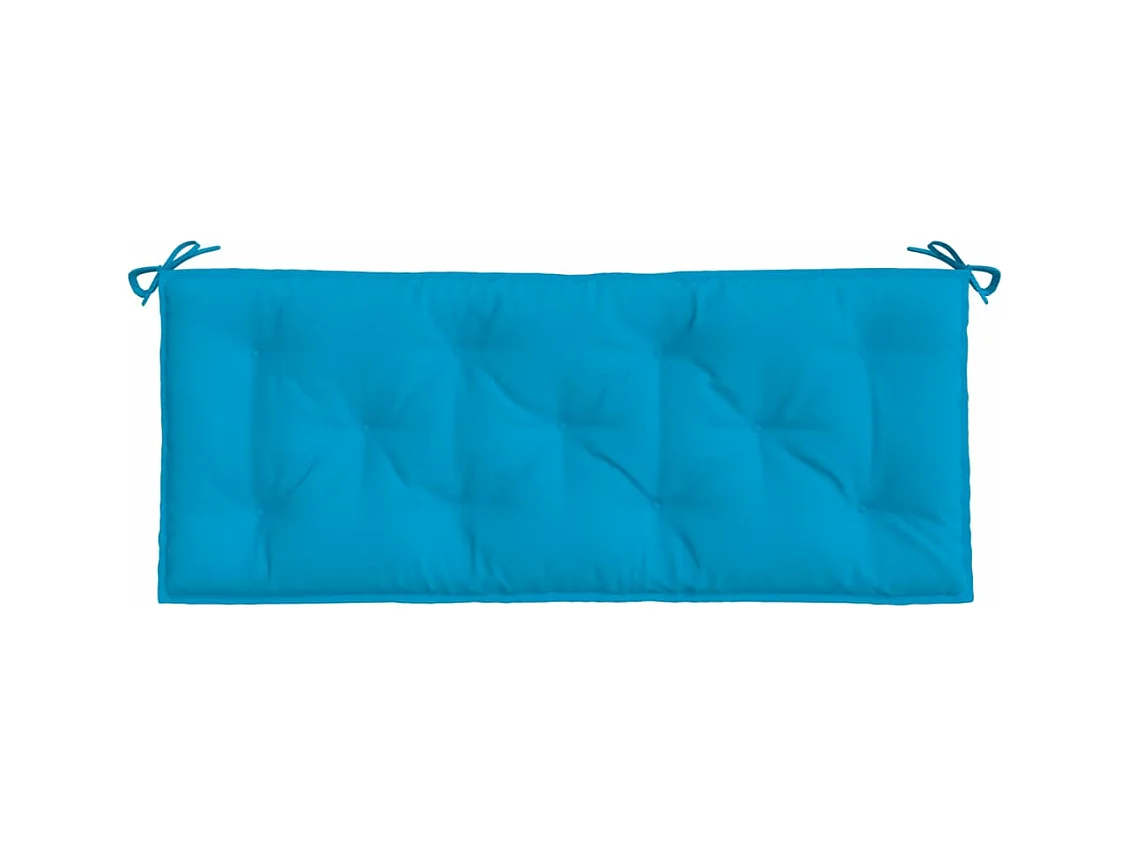 Coussin de banc de jardin bleu clair 120x50x7 cm tissu oxford