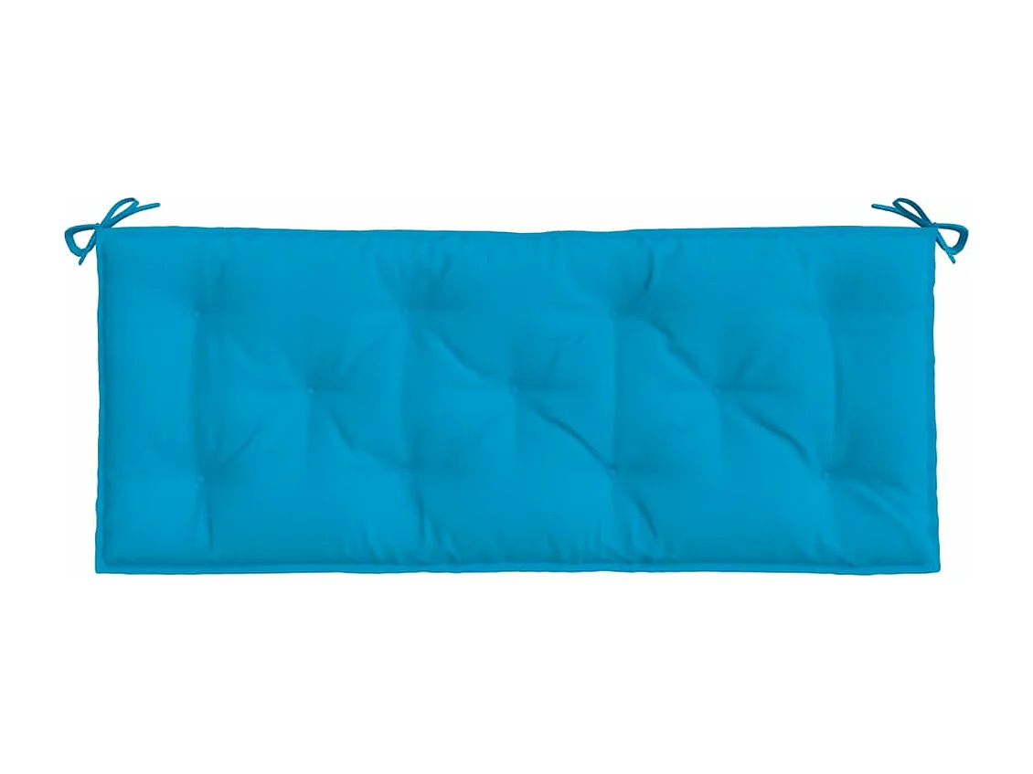 Coussin de banc de jardin bleu clair 120x50x7 cm tissu oxford