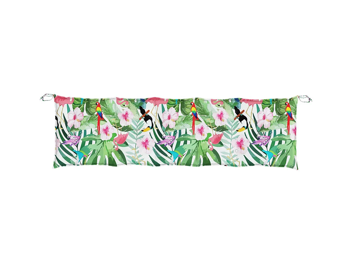 Coussins de banc de jardin 2 pièces multicolore tissu Oxford