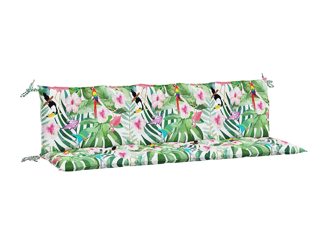 Coussins de banc de jardin 2 pièces multicolore tissu Oxford