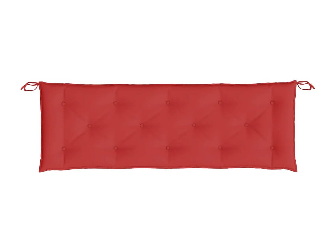 Coussin de banc de jardin rouge 150x50x7 cm tissu oxford