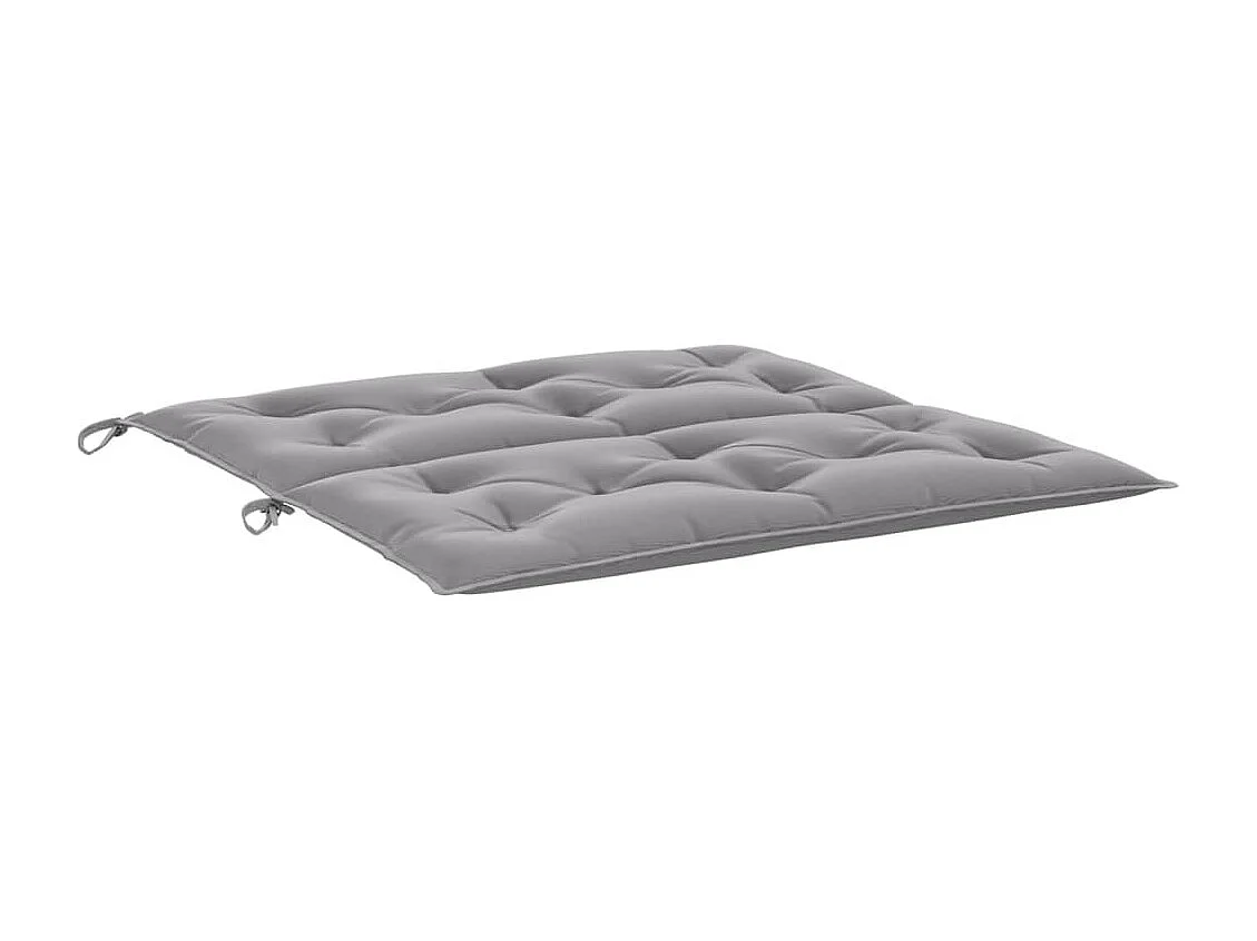 Coussins de banc de jardin 2 pièces gris 100x50x7 cm tissu Oxford