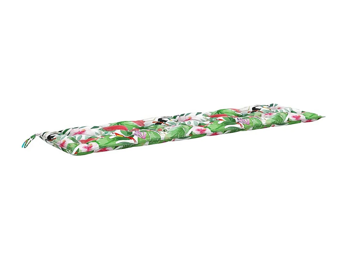 Coussins de banc de jardin lot de 2 multicolore 200x50x7 cm