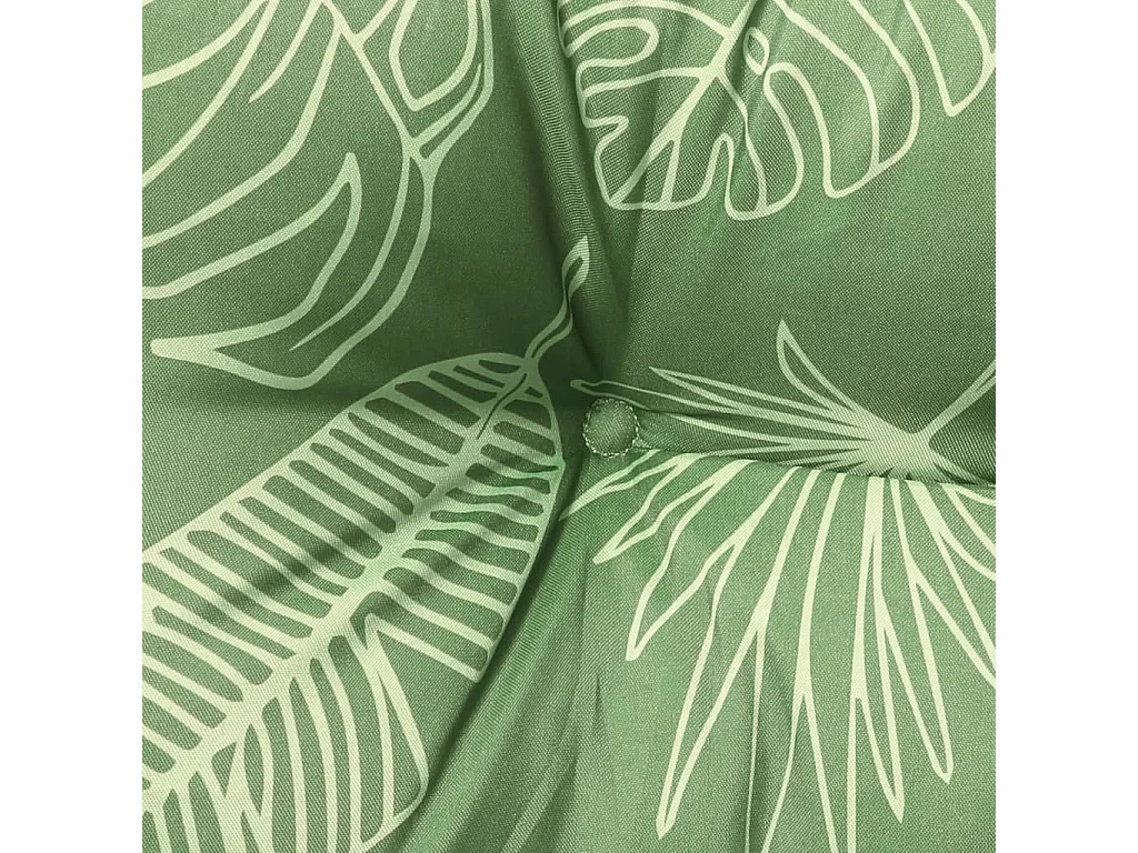 Almofadões banco jardim 2 peças 120x50x7 cm tecido padrão folhas