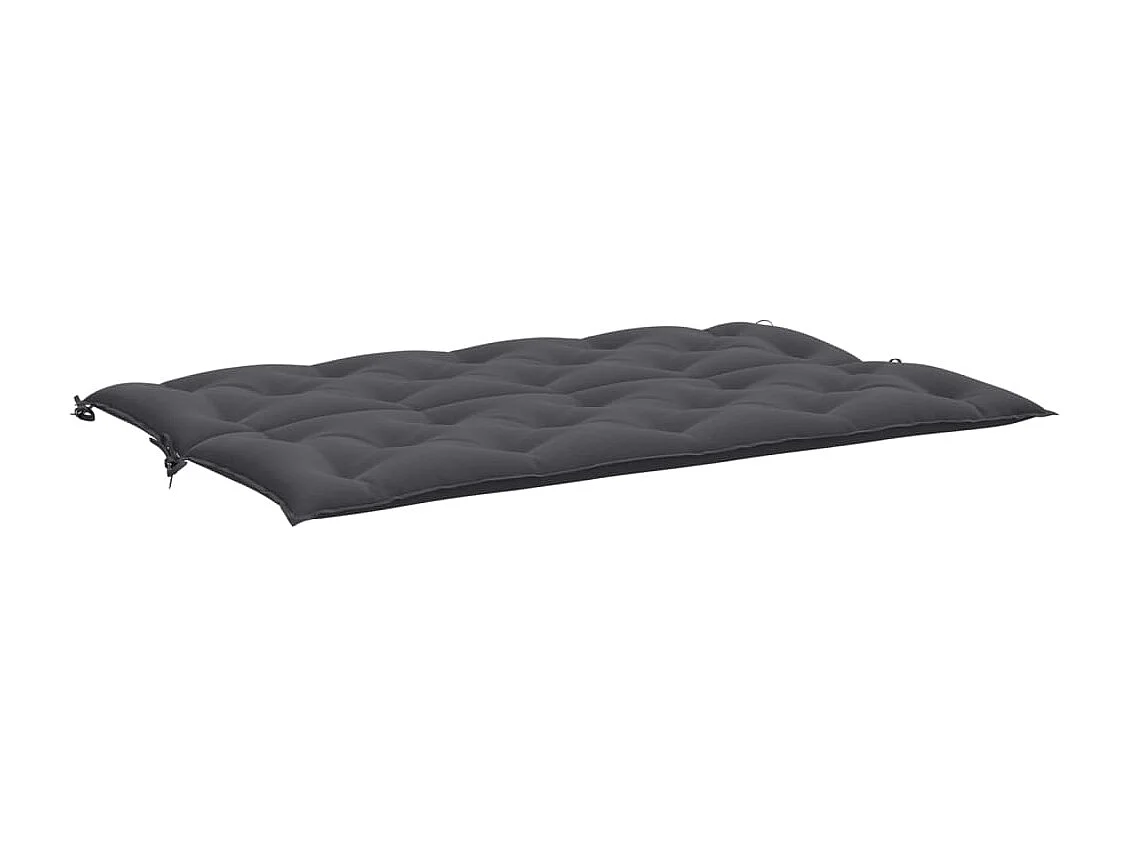 Coussins de banc de jardin 2 pièces anthracite tissu Oxford