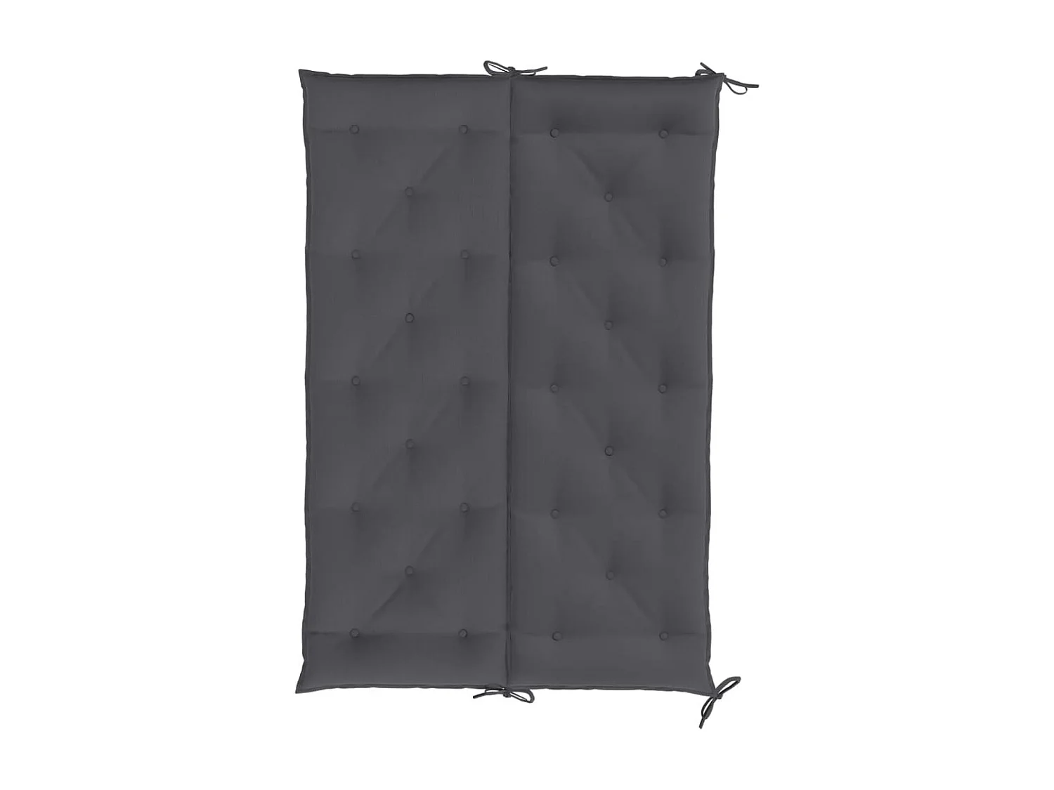 Coussins de banc de jardin 2 pièces anthracite tissu Oxford