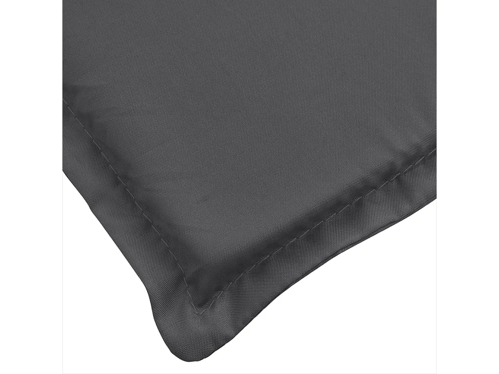 Coussins de banc de jardin lot de 2 anthracite mélangé tissu