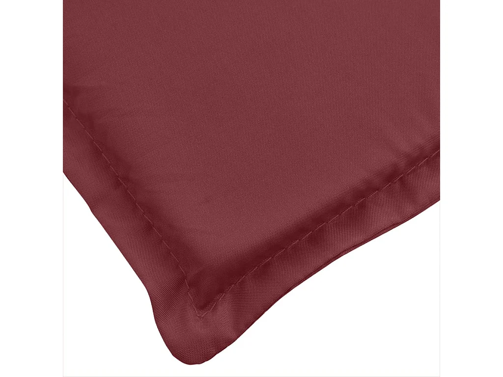 Coussins de banc de jardin lot de 2 rouge bordeaux mélangé