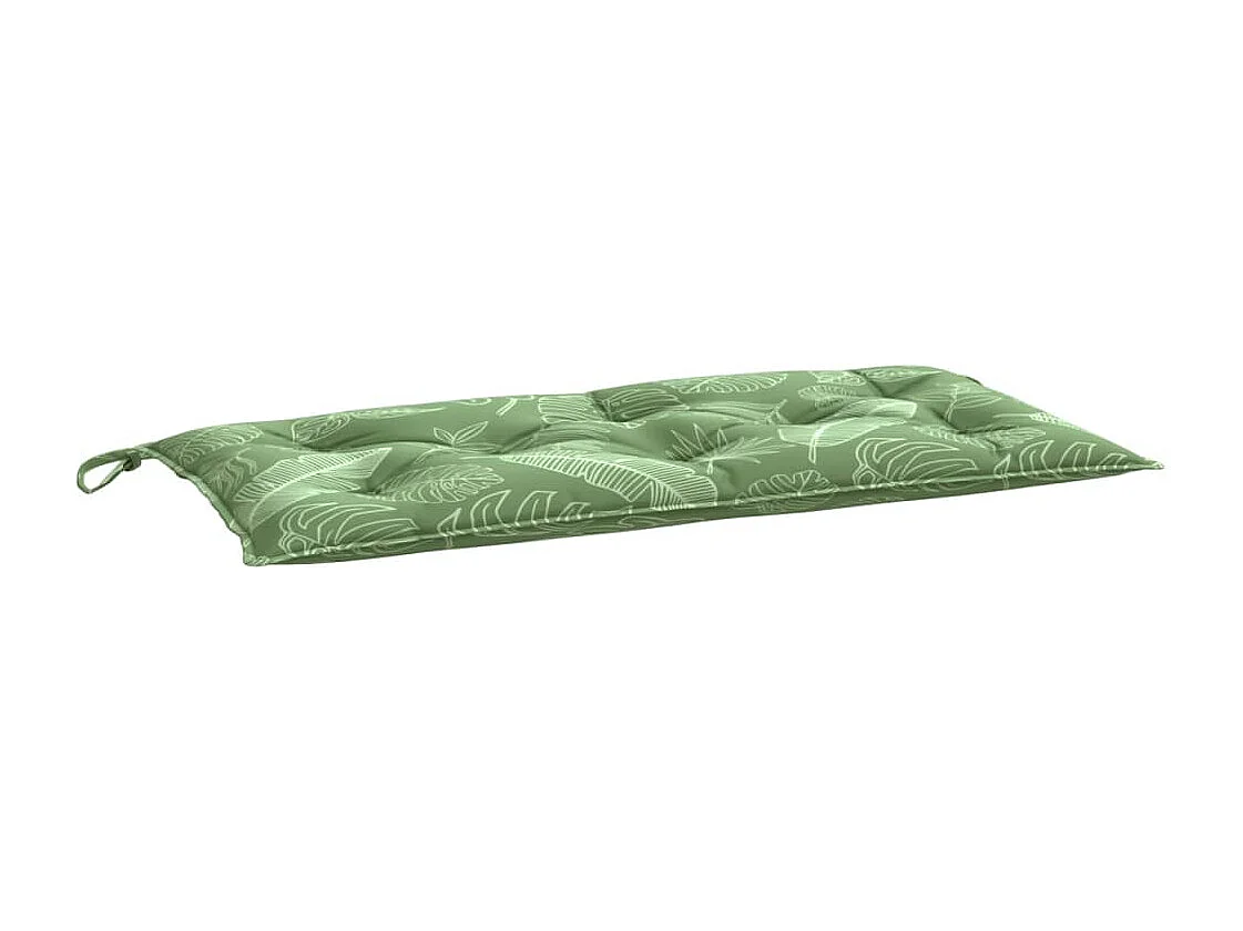 Coussins de banc de jardin lot de 2 motif de feuilles