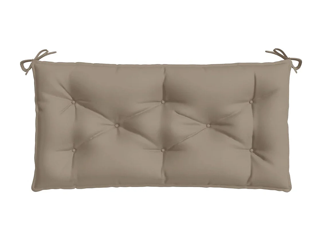 Coussin de banc de jardin taupe 110x50x7 cm tissu oxford