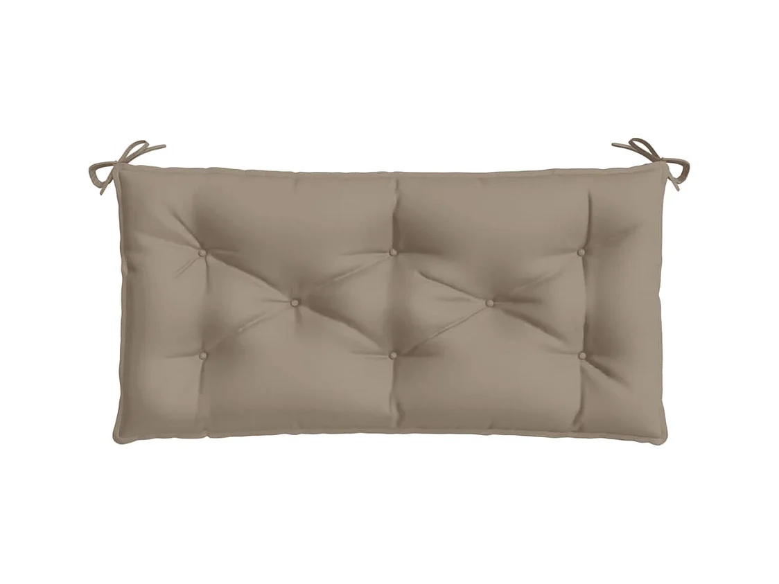 Coussin de banc de jardin taupe 110x50x7 cm tissu oxford