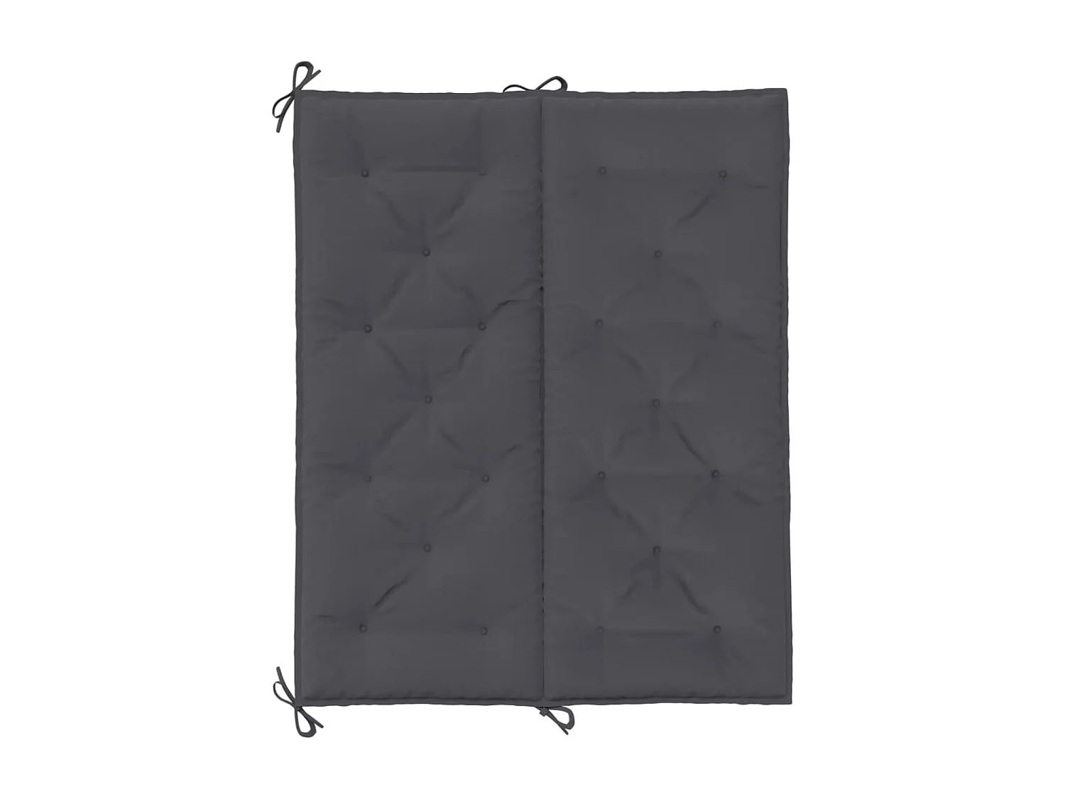 Coussins de banc de jardin 2 pièces anthracite tissu Oxford