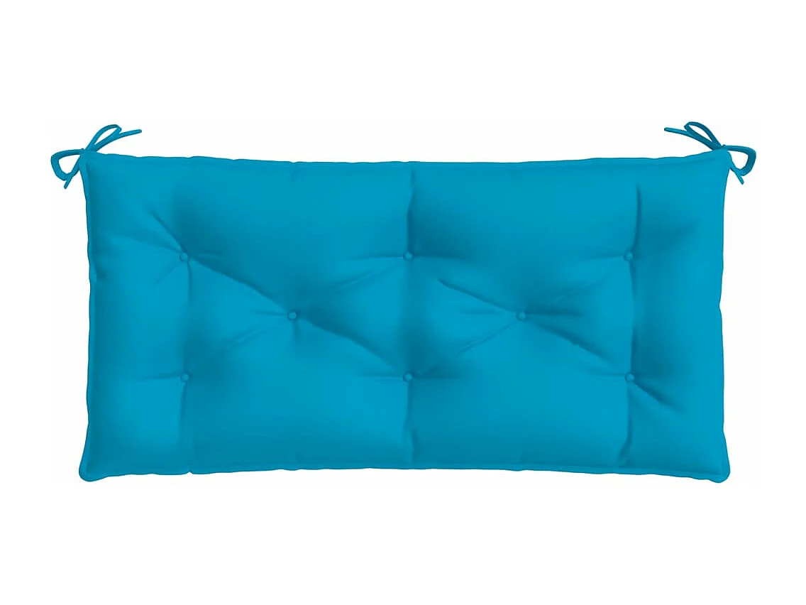Coussins de banc de jardin 2 pièces bleu clair tissu Oxford