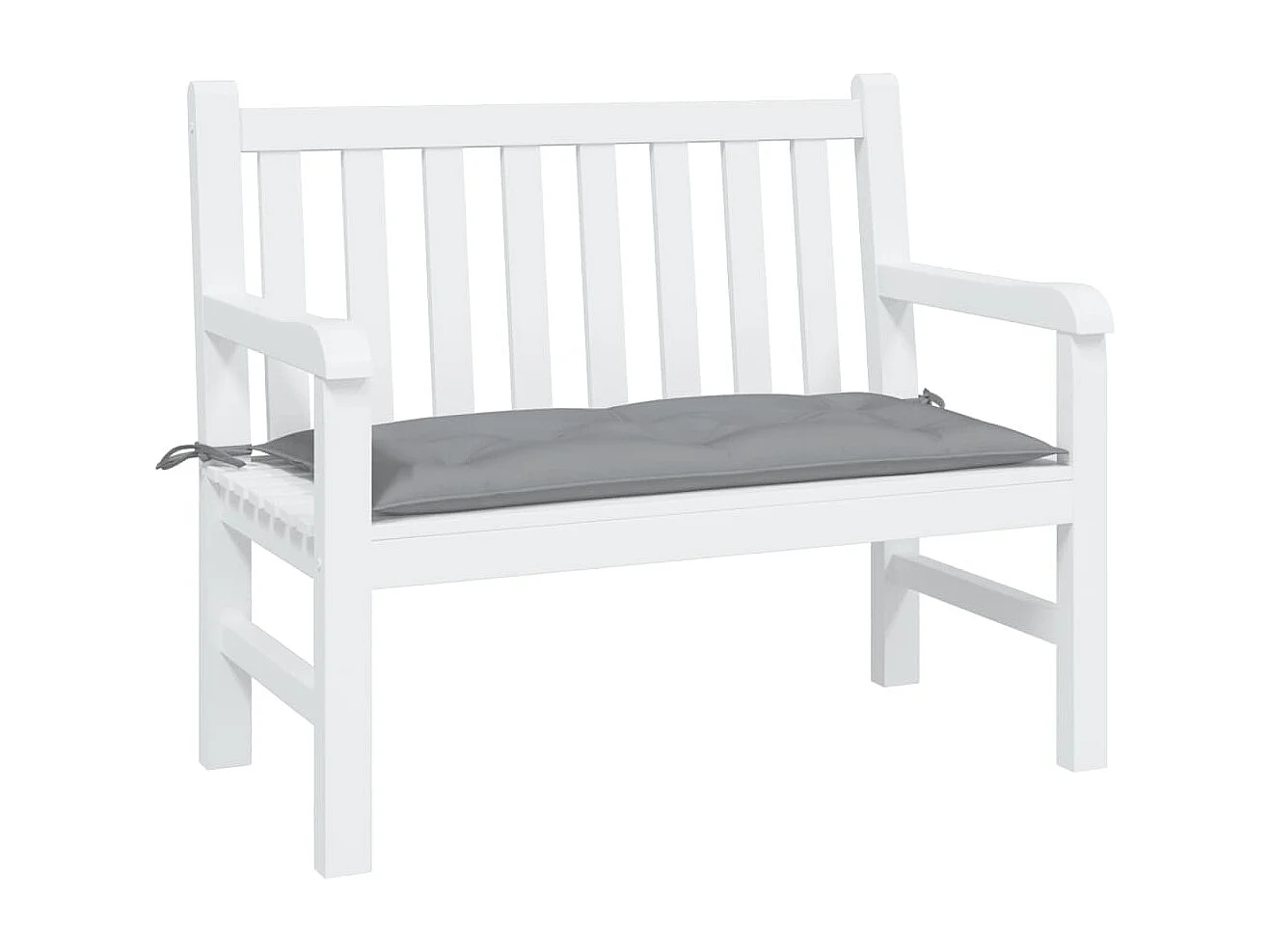 Coussin de banc de jardin gris 100x50x7 cm tissu oxford