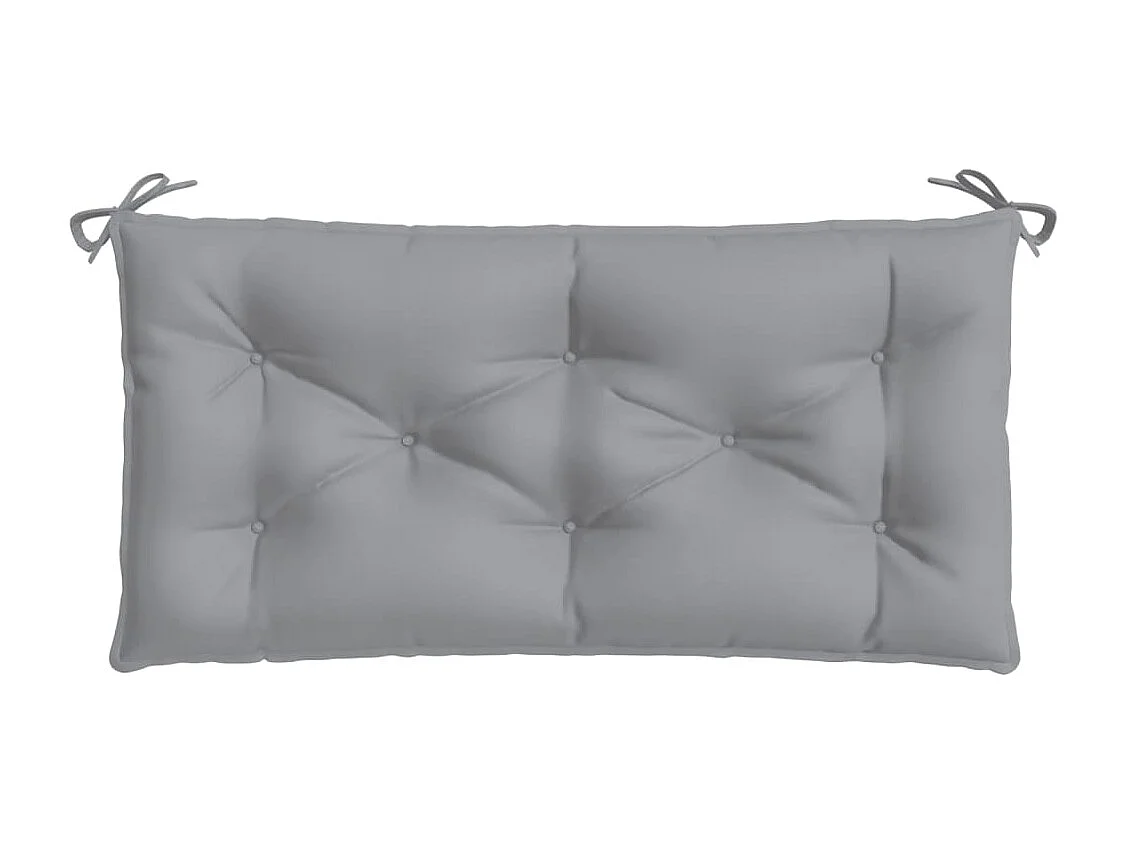 Coussin de banc de jardin gris 100x50x7 cm tissu oxford