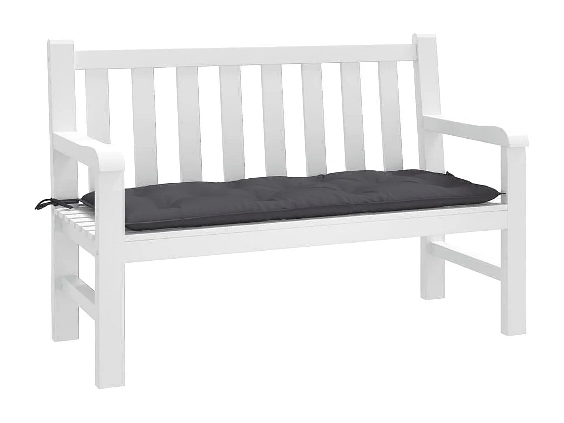 Coussin de banc de jardin anthracite 120x50x7 cm tissu oxford