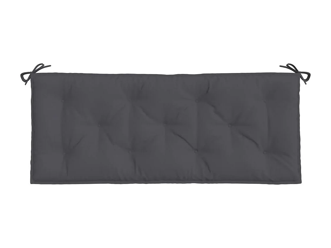 Coussin de banc de jardin anthracite 120x50x7 cm tissu oxford