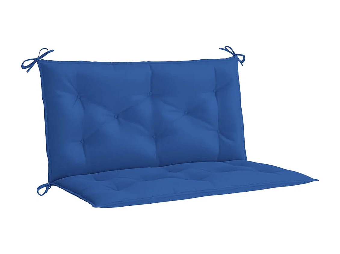 Coussins de banc de jardin 2 pièces bleu 100x50x7 cm tissu Oxford