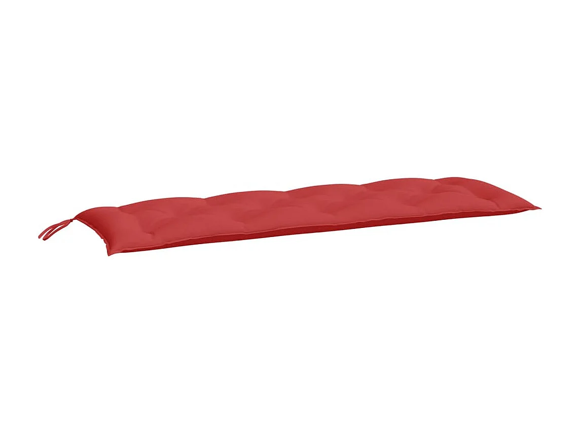 Coussins de banc de jardin 2 pièces rouge 150x50x7 cm tissu Oxford