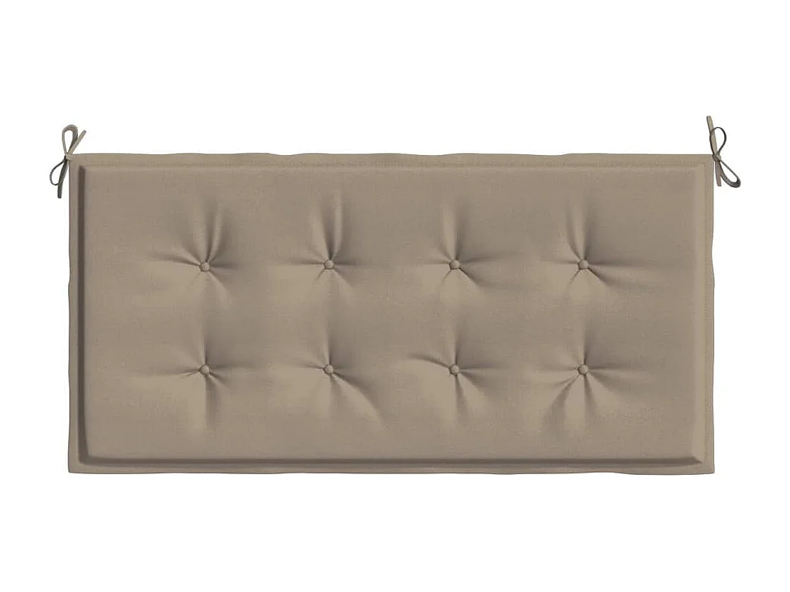 Coussin de banc de jardin taupe 100x50x3 cm tissu oxford