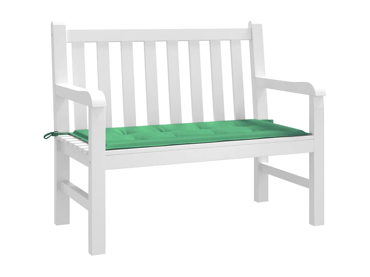 Coussin de banc de jardin vert 120x50x3 cm tissu oxford