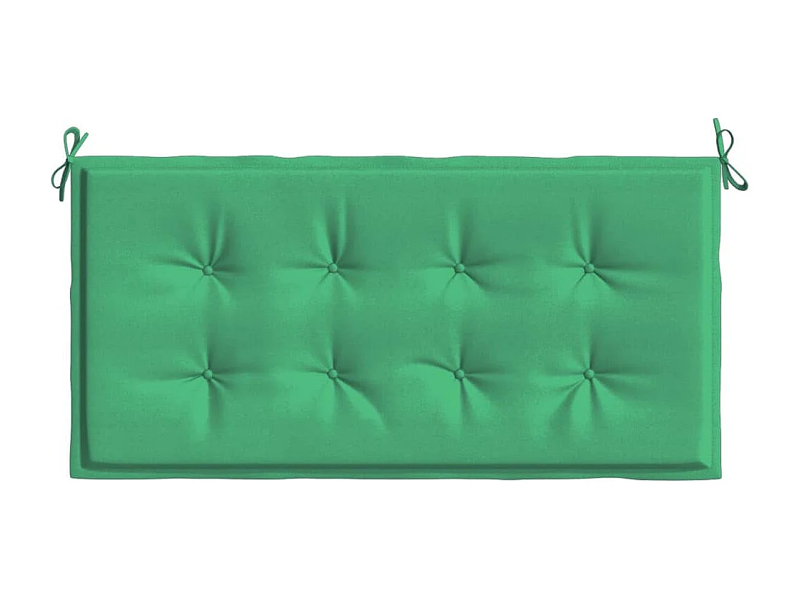 Coussin de banc de jardin vert 120x50x3 cm tissu oxford