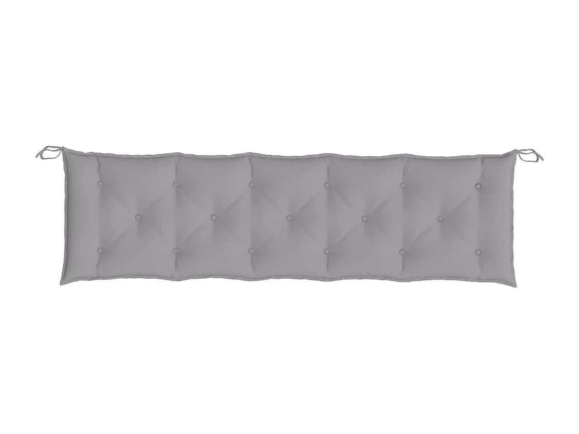 Coussin de banc de jardin gris 180x50x7 cm tissu oxford