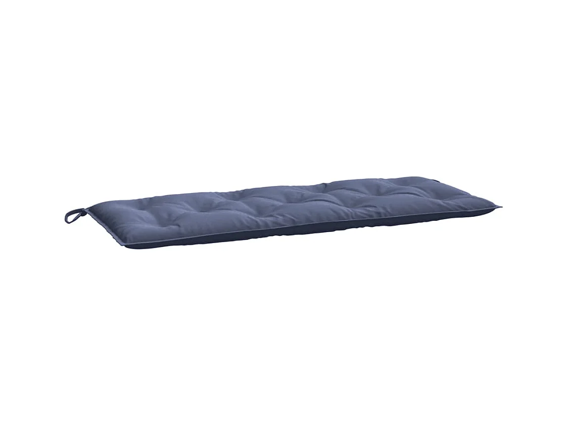 Coussin de banc de jardin bleu marine 120x50x7 cm tissu oxford