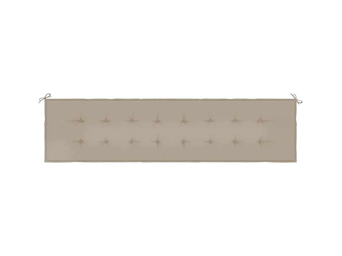Coussin de banc de jardin taupe 200x50x3 cm tissu oxford