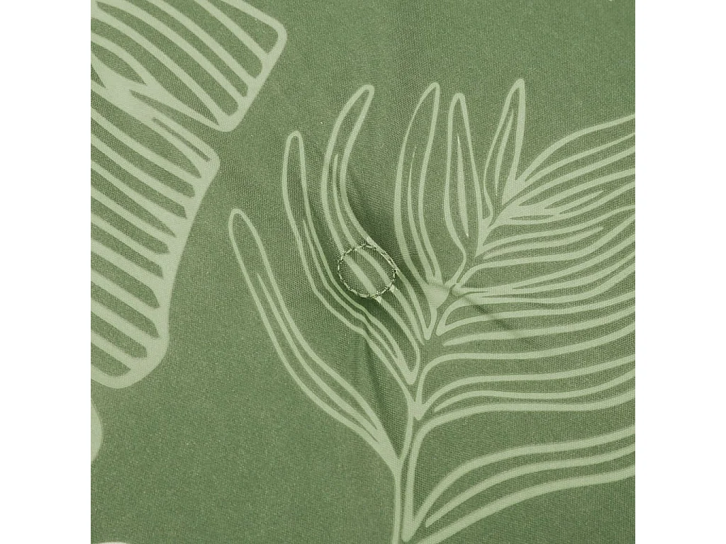 Coussin de banc de jardin motif de feuilles 120x50x3 cm