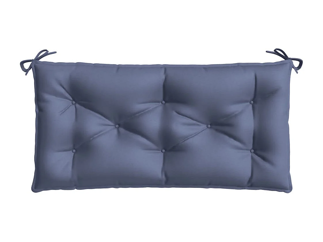 Almofadão para banco jardim 100x50x7cm tecido oxford azul-marinho